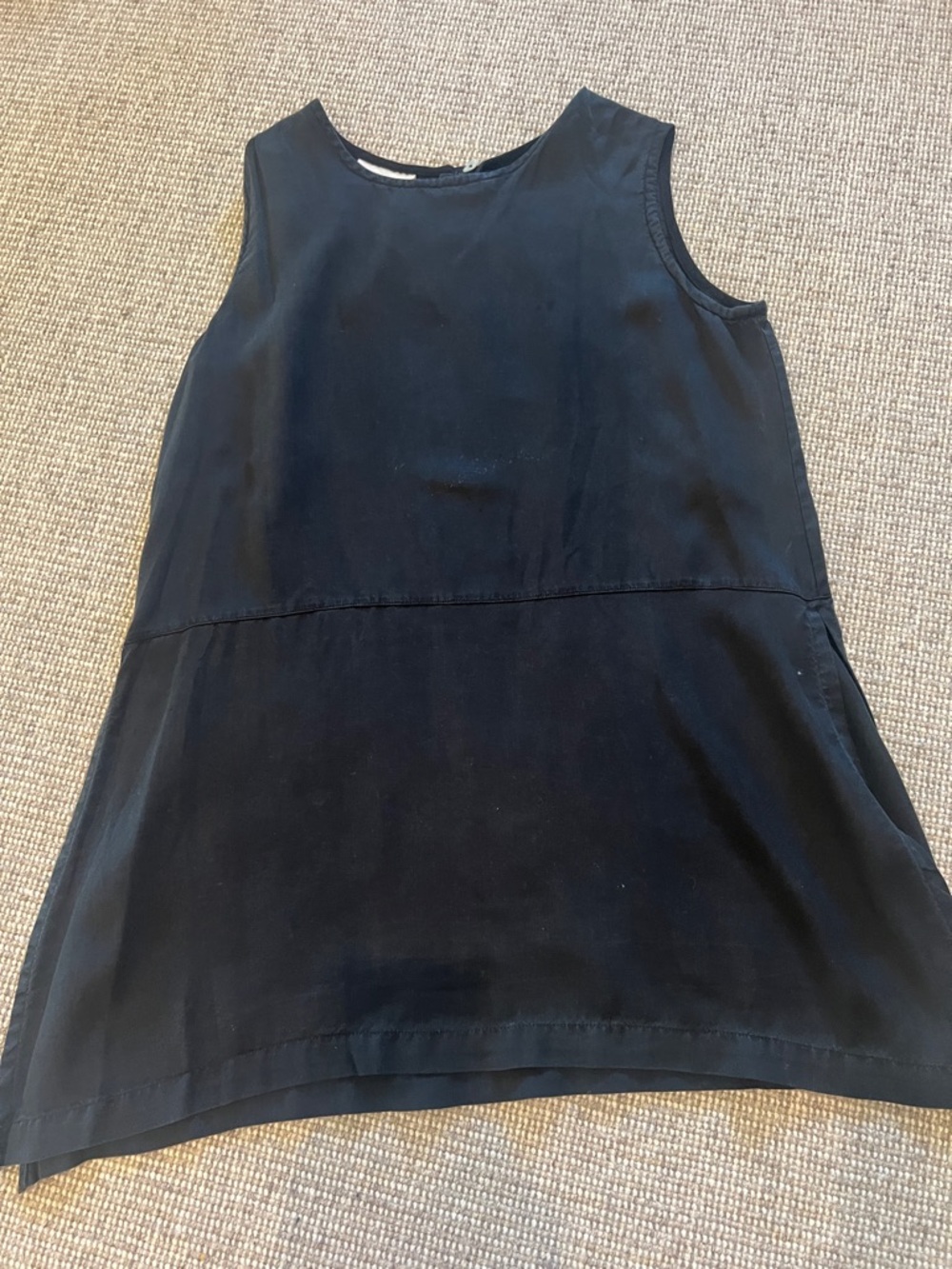 Bryn Walker black tunic top.  Cotton.  Side slits size S